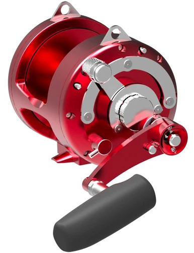 Avet T-RX 50W 2-Speed Lever Drag Big Game Reel - Red 3 Avet T-RX 50W 2-Speed Lever Drag Big Game Reel - Red