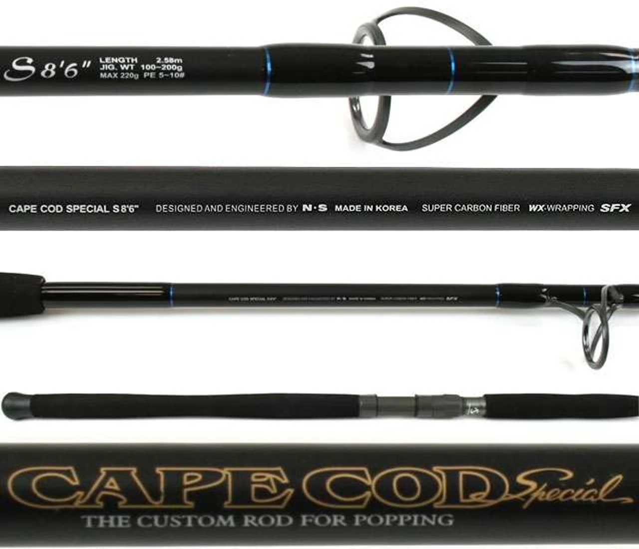Black Hole Cape Cod Special Popping Rods - Nano 3 Black Hole Cape Cod Special Popping Rods - Nano