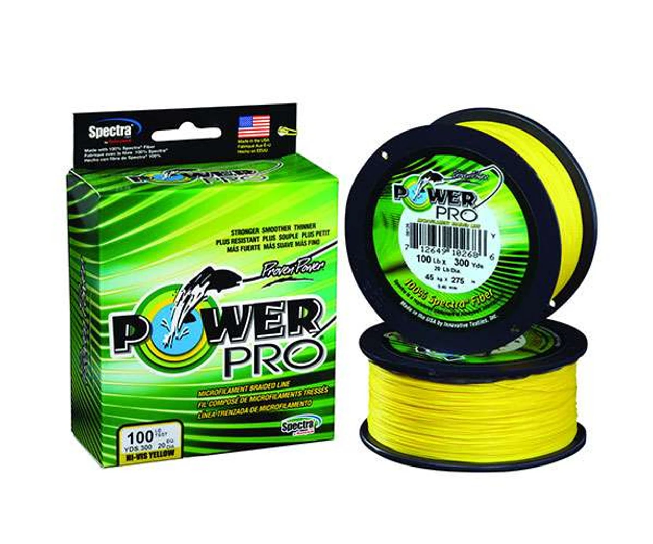 Power Pro PowerPro Braided Spectra Fiber Fishing Line Hi-Vis Yellow 3000 Yds. 3 Power Pro PowerPro Braided Spectra Fiber Fishing Line Hi-Vis Yellow 3000 Yds.