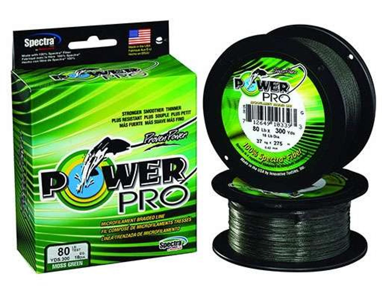Power Pro PowerPro Braided Spectra Fiber Fishing Line Moss Green 3000 Yds. 3 Power Pro PowerPro Braided Spectra Fiber Fishing Line Moss Green 3000 Yds.